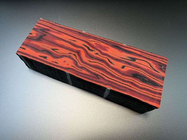 Авторская микарта CrazyFiber, брусок 129x46x31 мм